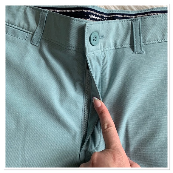 NWT Johnnie-O Wyatt Chino Golf Shorts Blue 35 - Picture 3 of 10